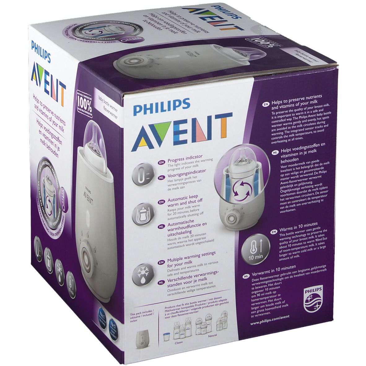 Flesverwarmer SCF356/00 premium