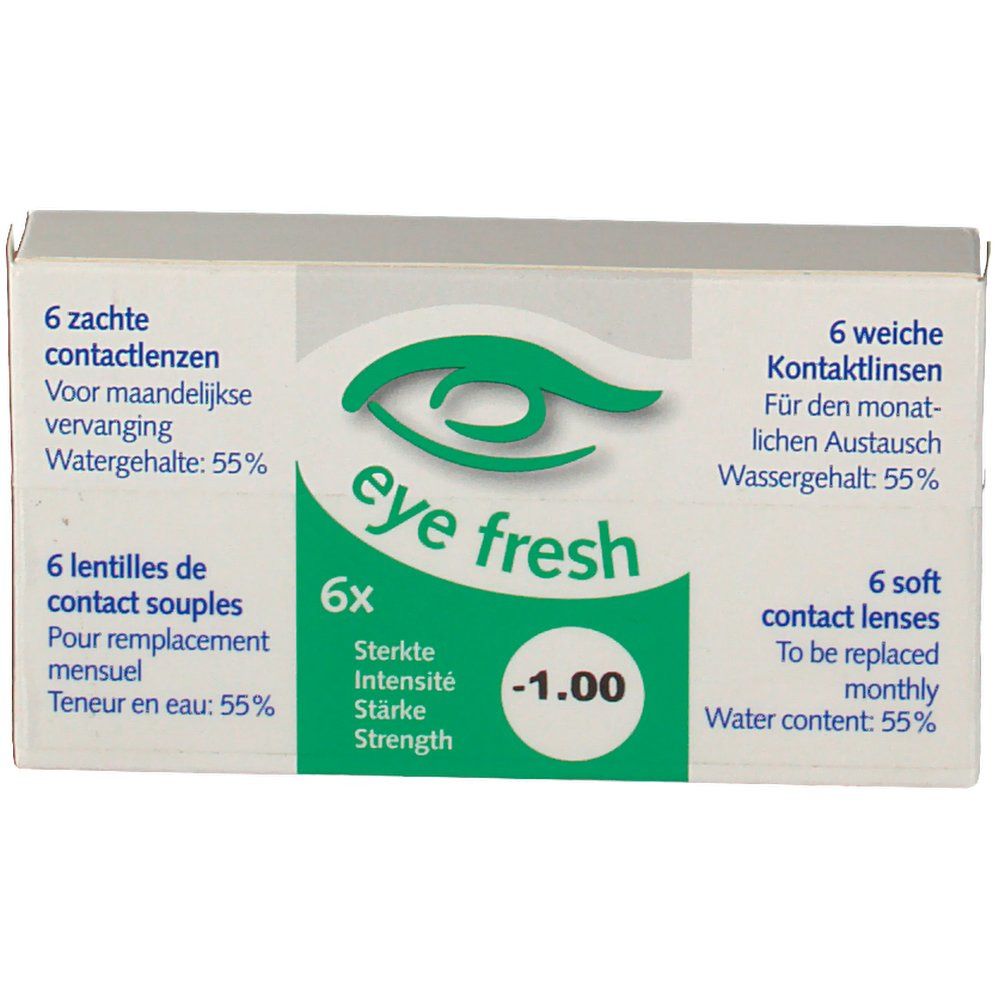 Eye Fresh Lentilles Mensuelles Souples 6-pack  -1,00