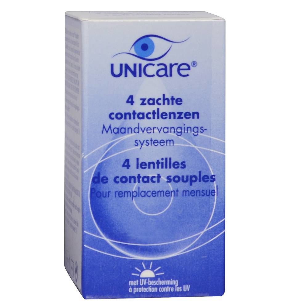 Unicare Souple Lentilles Mensuelles -4,00
