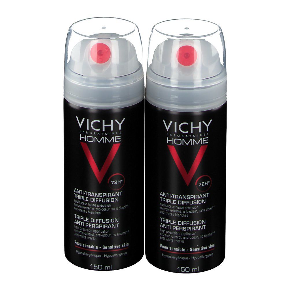 Vichy Homme Deodorant Anti-Transpiratie Triple Diffusion 72h Duo