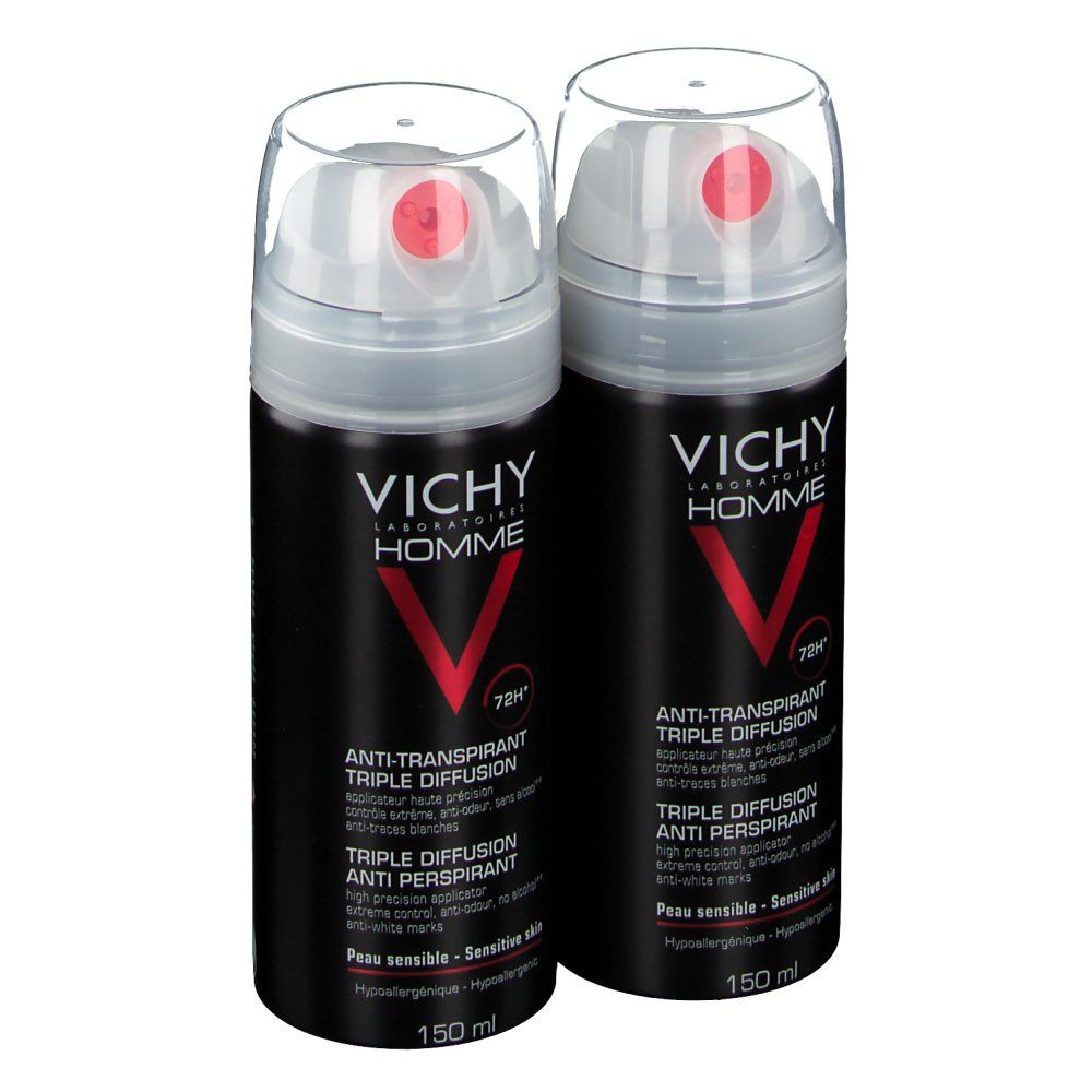 Vichy Homme Deodorant Anti-Transpiratie Triple Diffusion 72h Duo