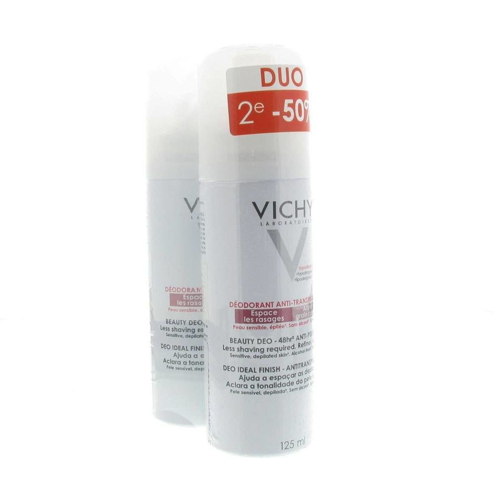 Vichy Deodorant Gevoelige/Geëpileerde Huid Aerosol 48u Duo