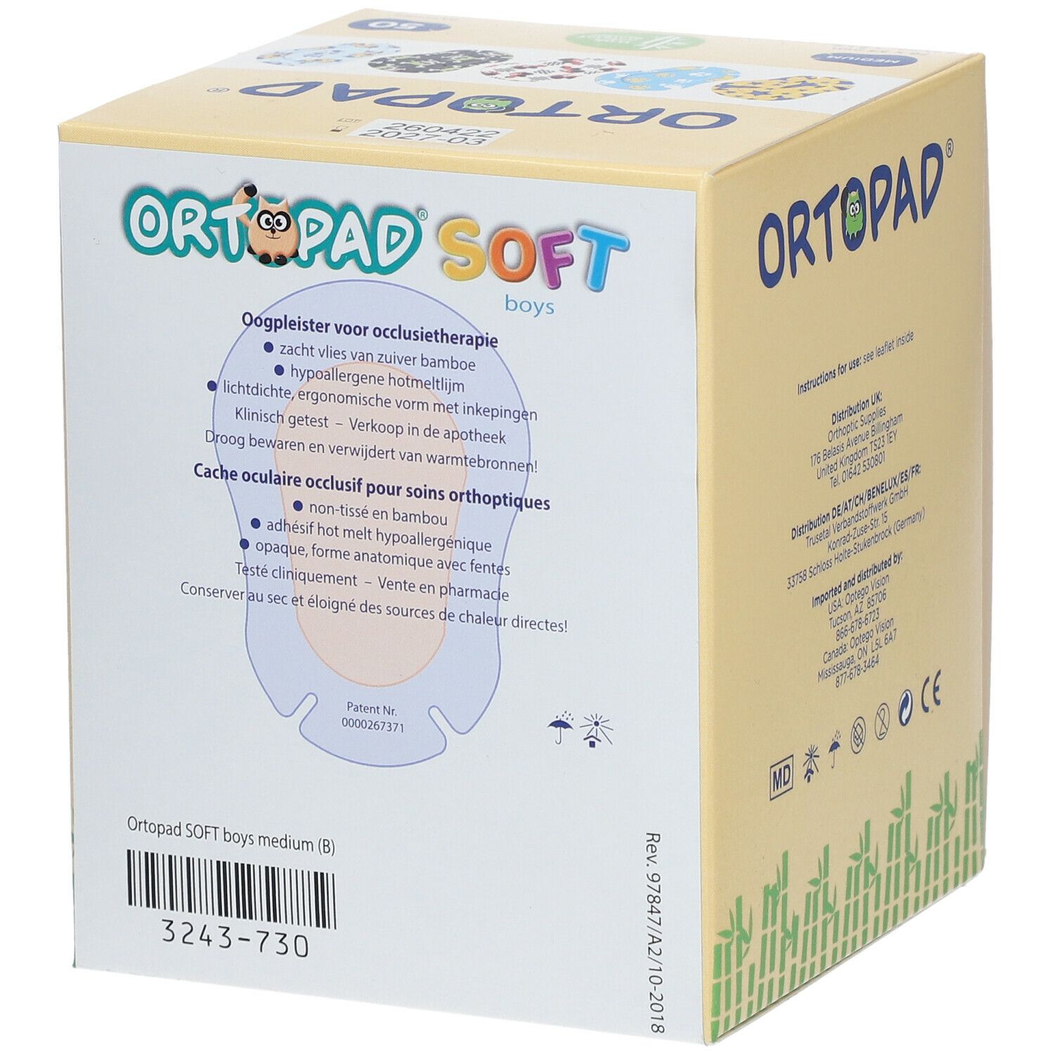 Ortopad Soft Boys Medium 76x54mm