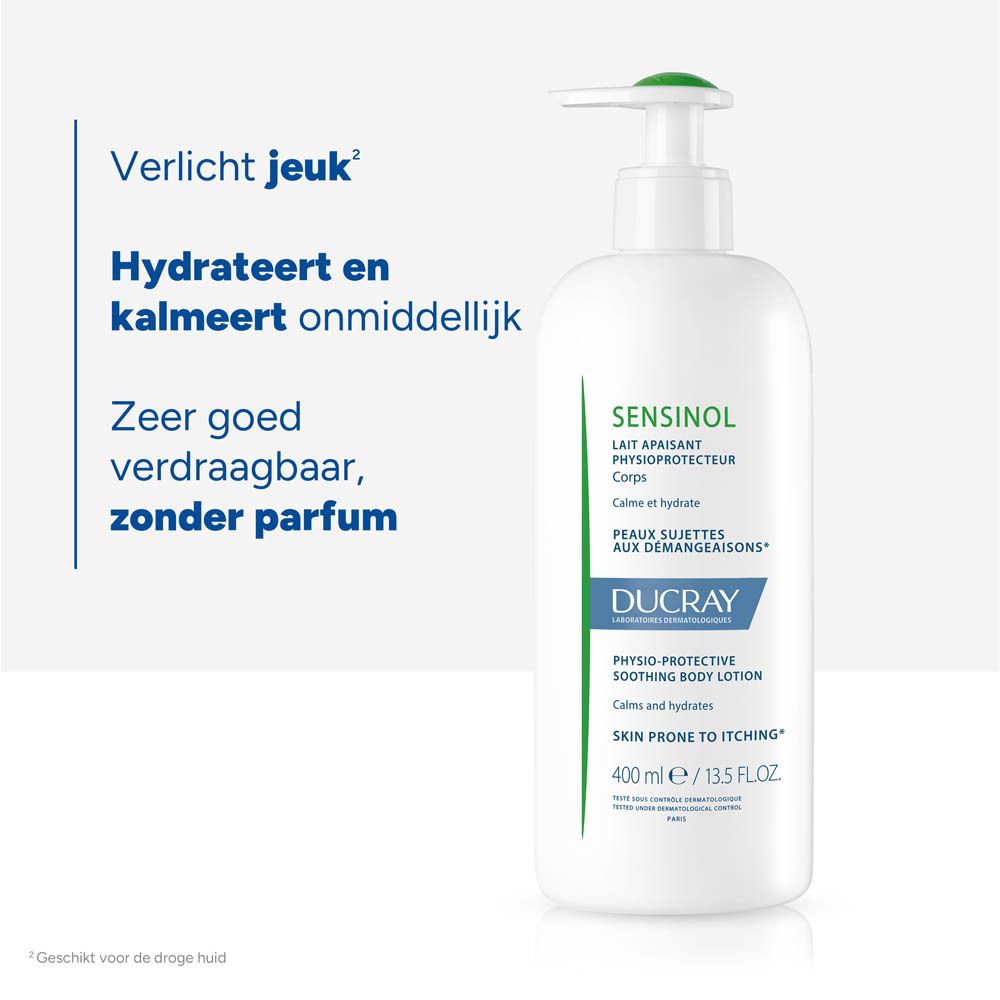 Achterkant van de fles. Meertalige tekst. 400 ml. Pierre Fabre.