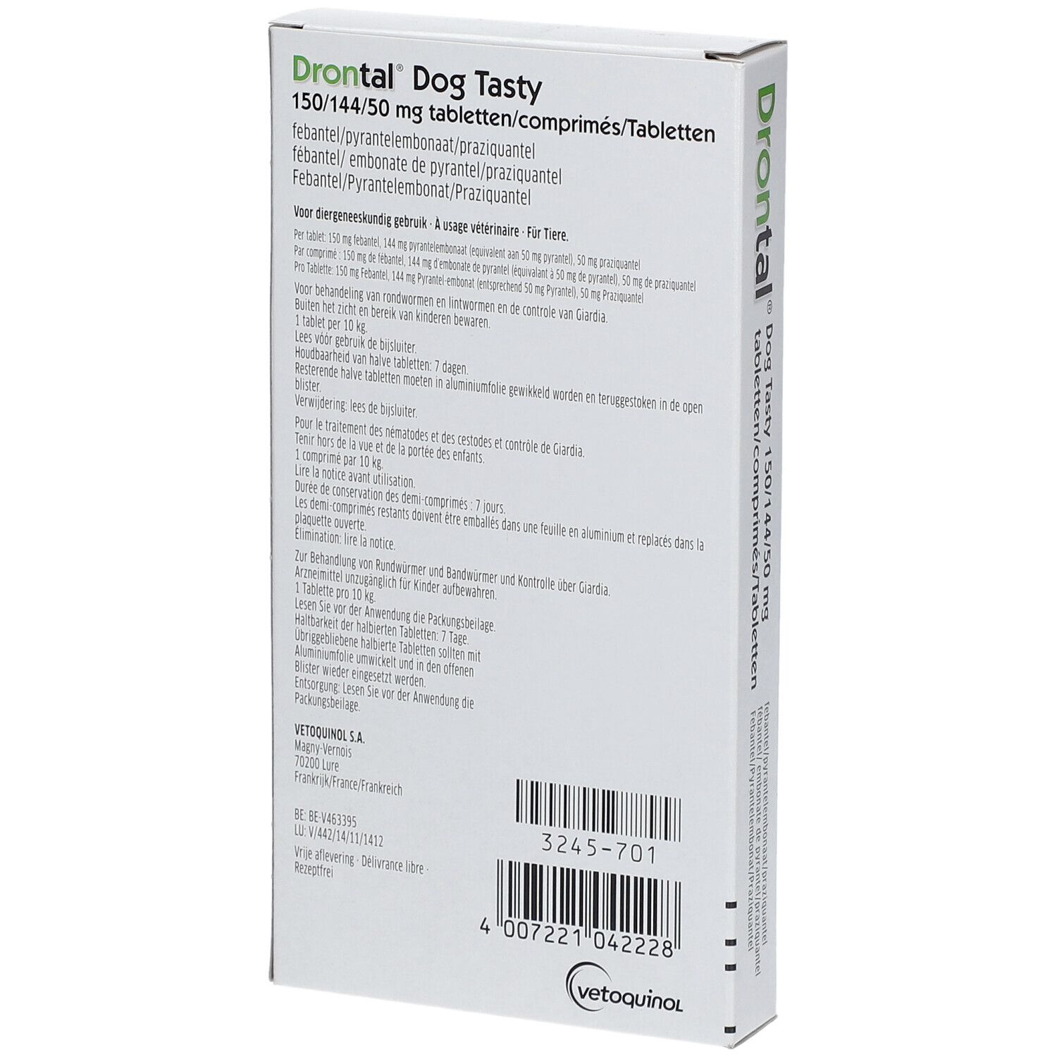 Drontal® Dog Tasty 150/144/50mg