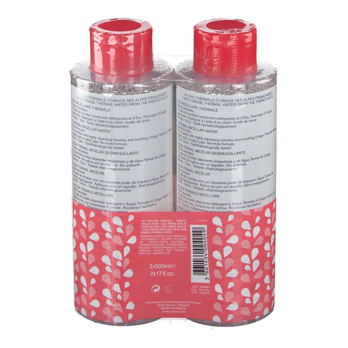 Uriage Eau Micellaire Thermale Peaux Sensibles DUO