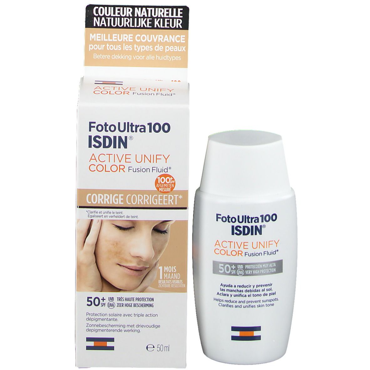 ISDIN UV Care FotoUltra Active Unify Fusion Fluid Color SPF50+