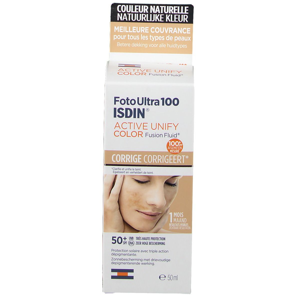 ISDIN UV Care FotoUltra Active Unify Fusion Fluid Color SPF50+