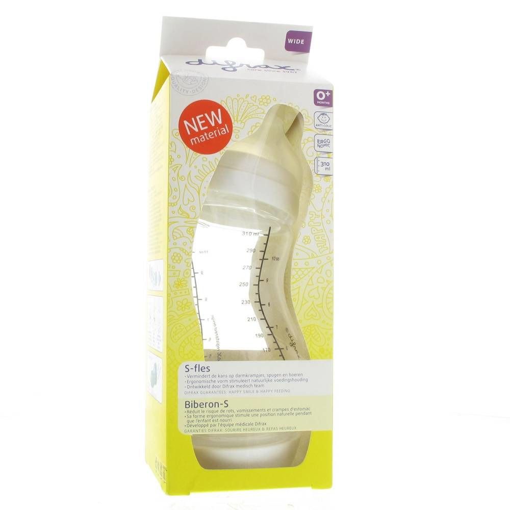 Difrax Biberon S Wide Blanc