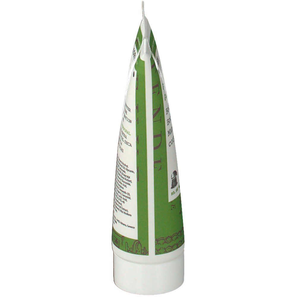 Tube de beurre corporel KORRES® Guave, emballage vert et blanc, vue latérale.