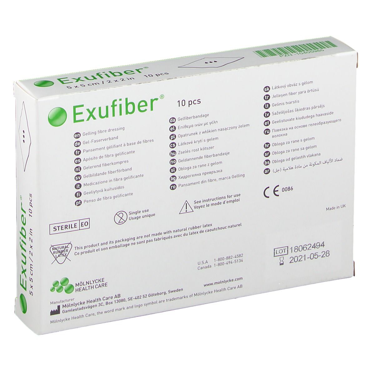 Exufiber 5x5cm
