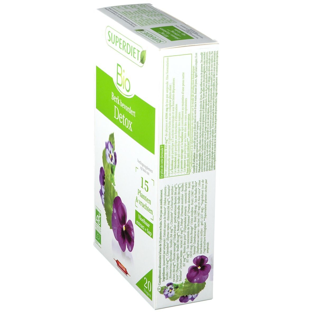 Superdiet Complex Detox 15 Planten en Vruchten Bio