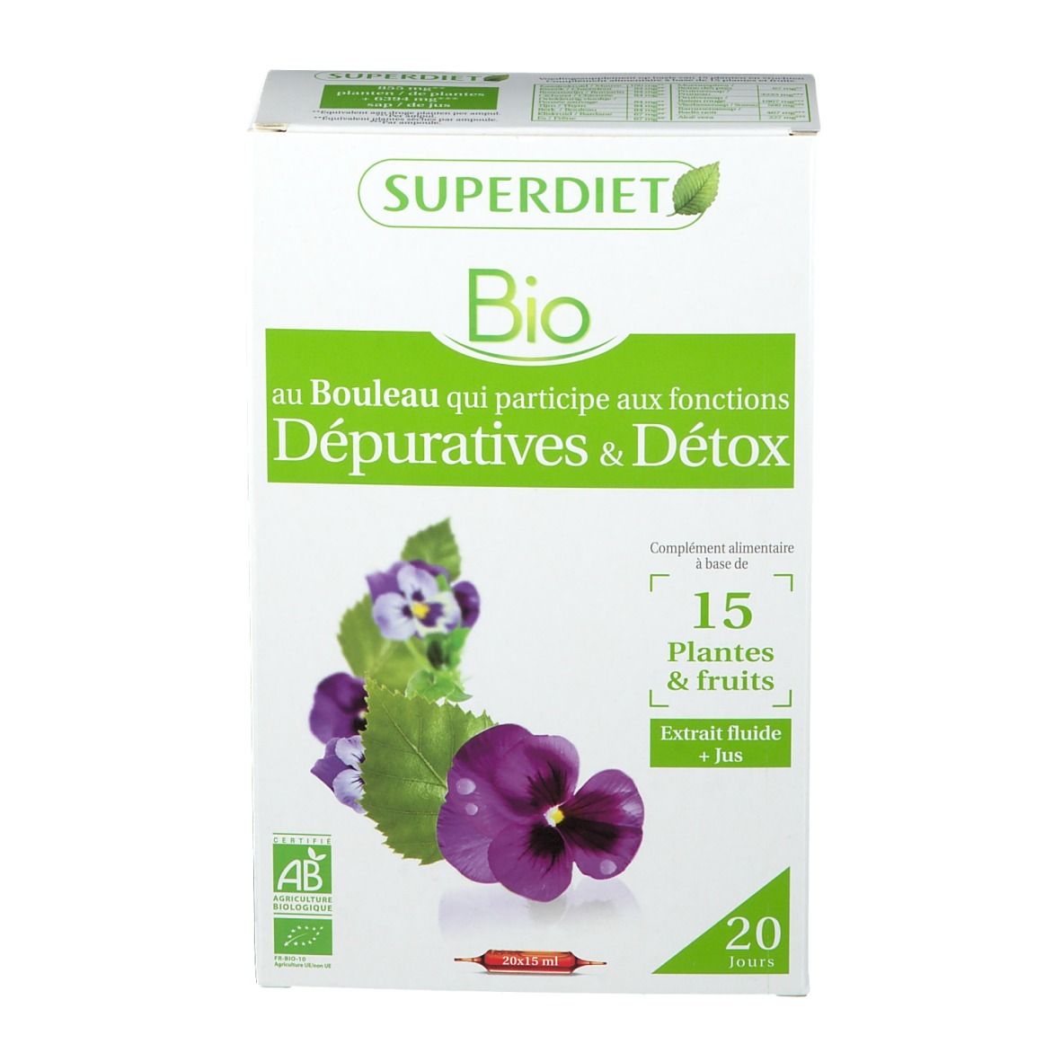Superdiet Complex Detox 15 Planten en Vruchten Bio