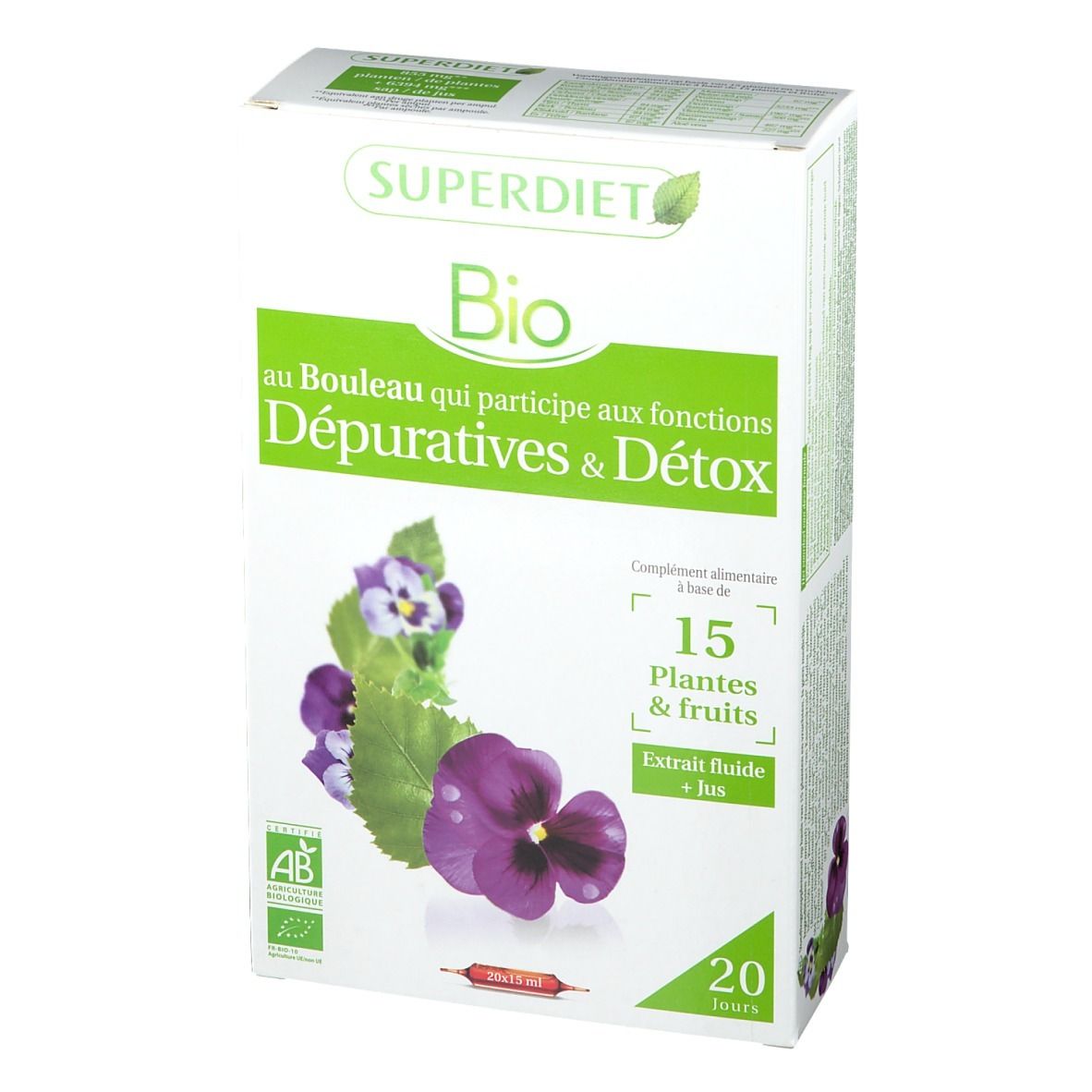 Superdiet Complex Detox 15 Planten en Vruchten Bio