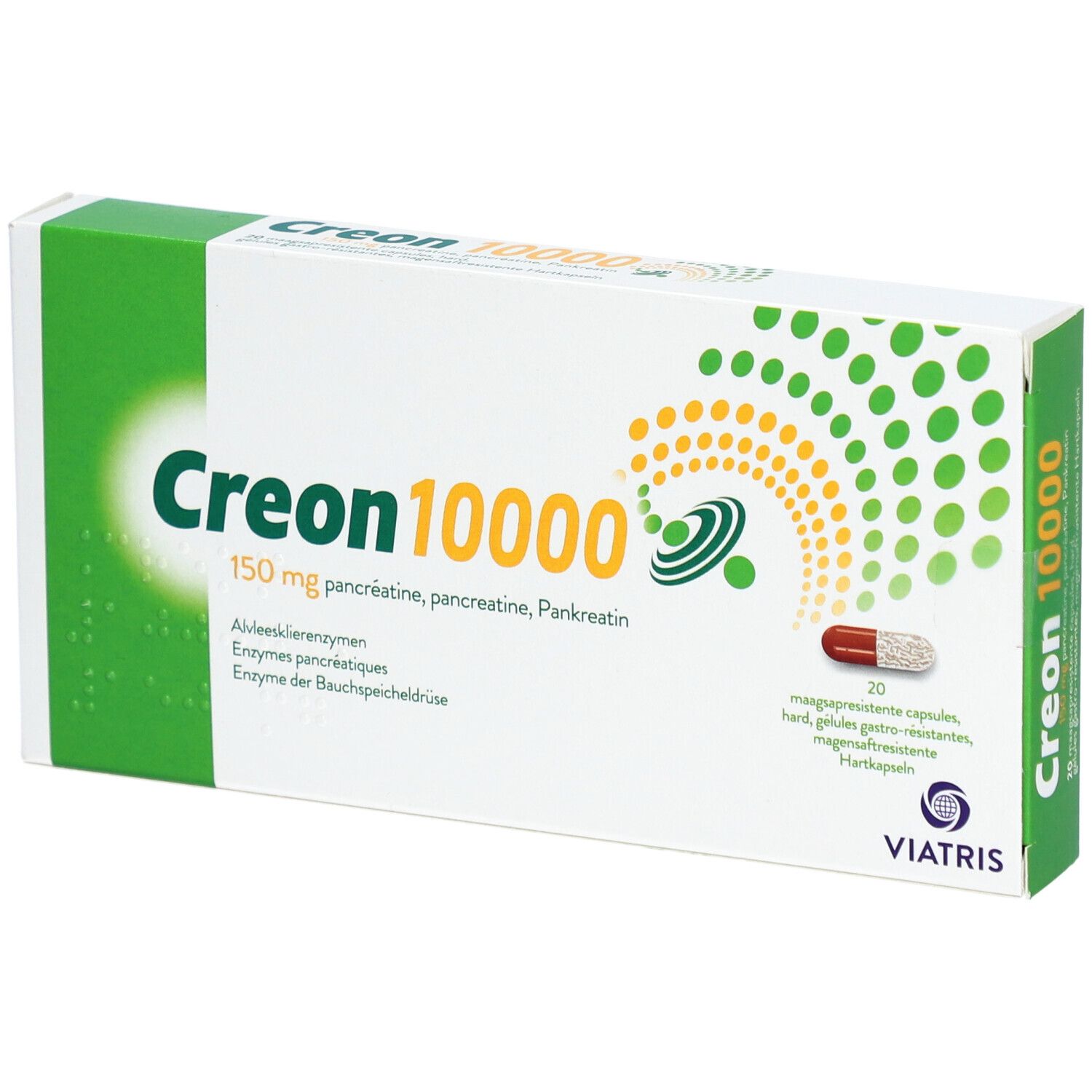Creon 10000 Gastrorésistant Dur 150mg