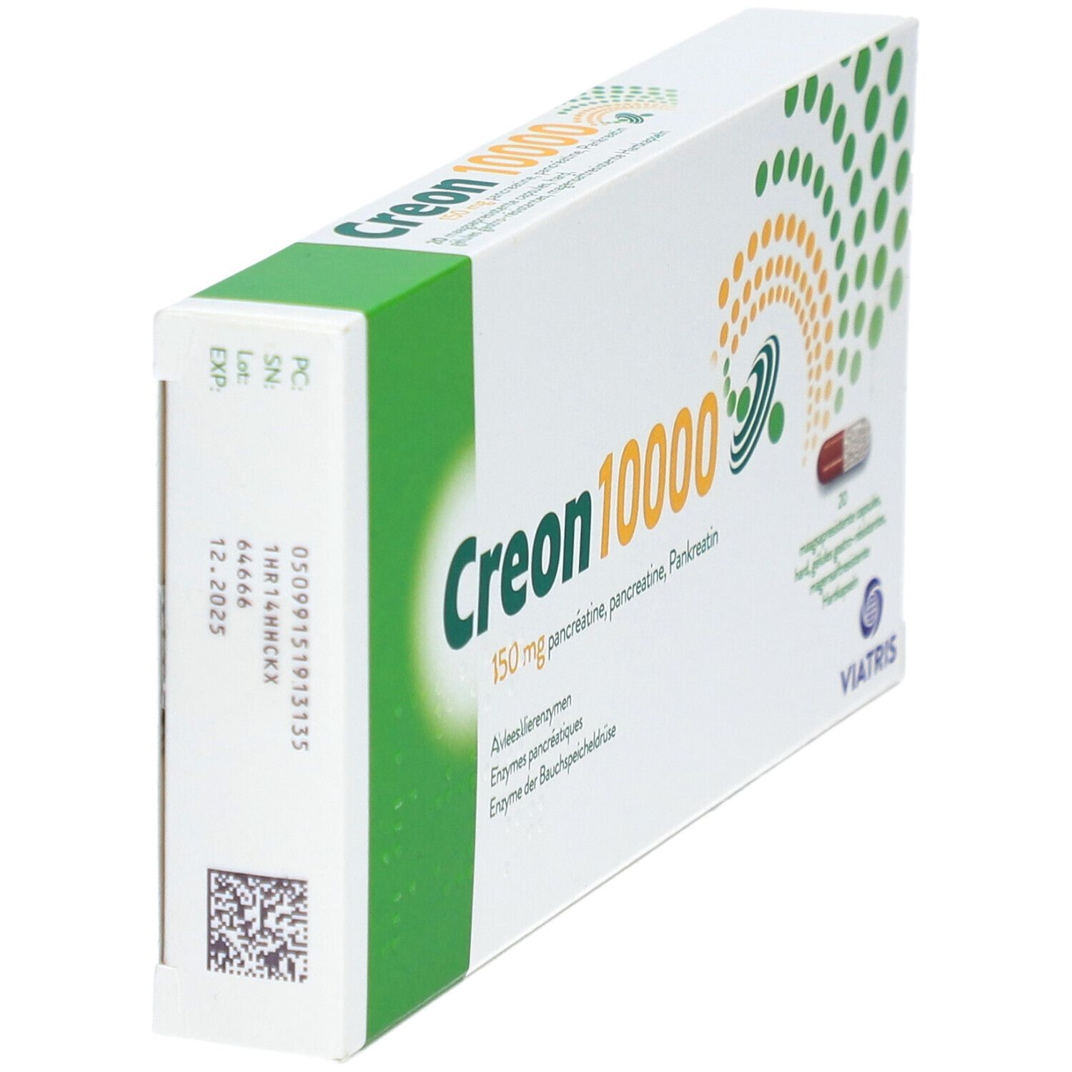 Creon 10000 Gastrorésistant Dur 150mg