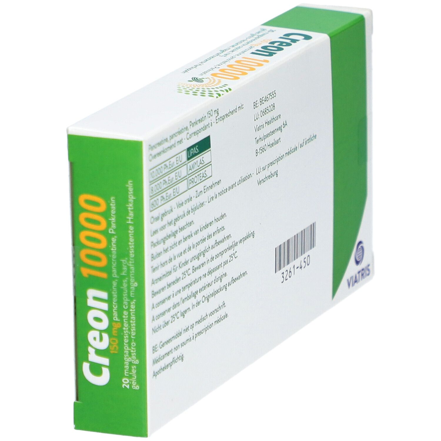 Creon 10000 Gastrorésistant Dur 150mg