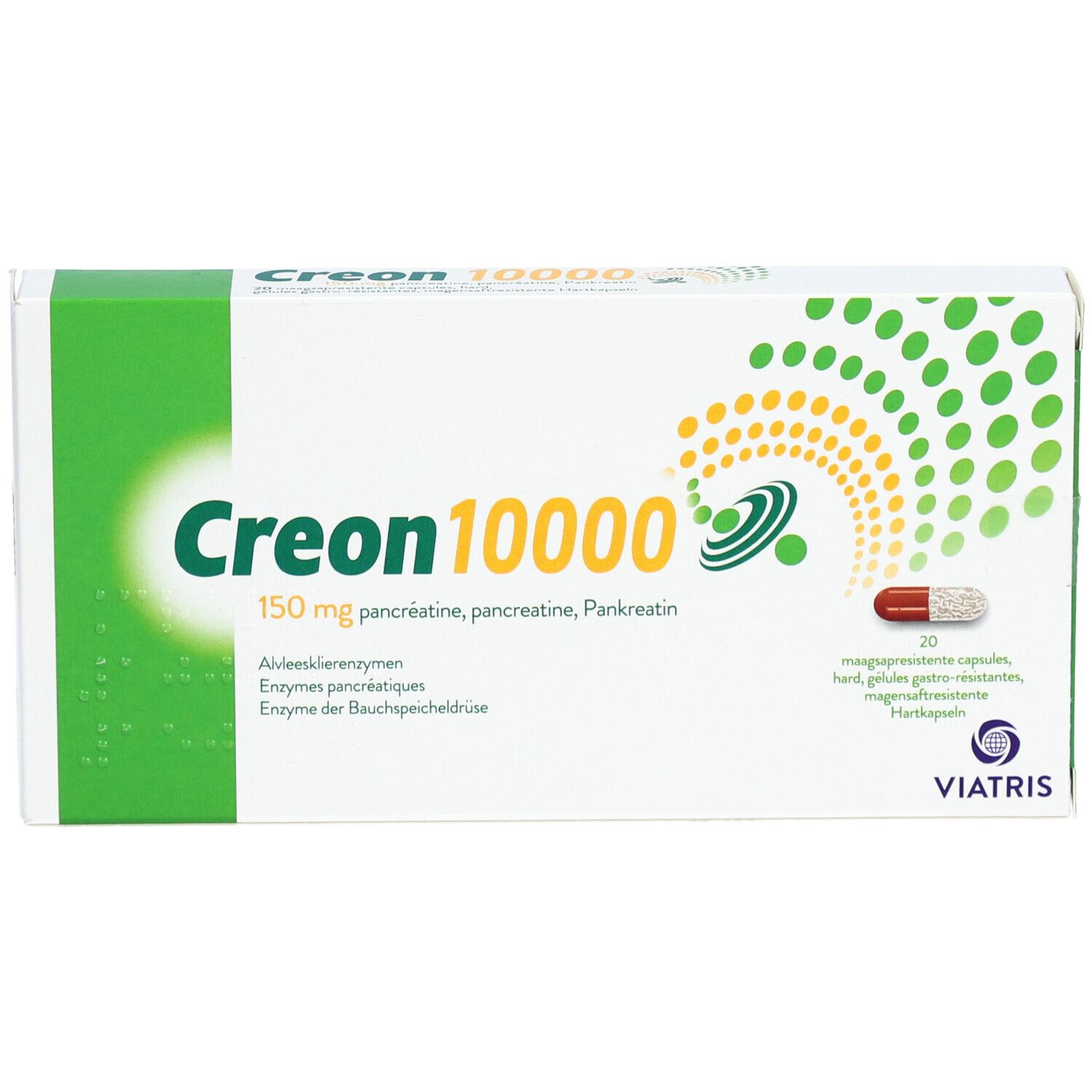 Creon 10000 Gastrorésistant Dur 150mg