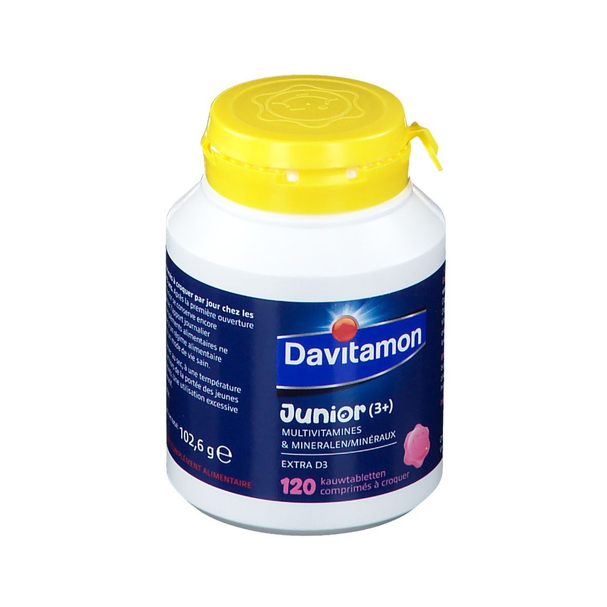 Davitamon Junior Framboos - Multivitamines vanaf 3 Jaar