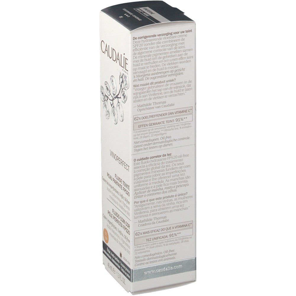 Caudalie Fluide Teindre Peau Parfaite SPF20 Light