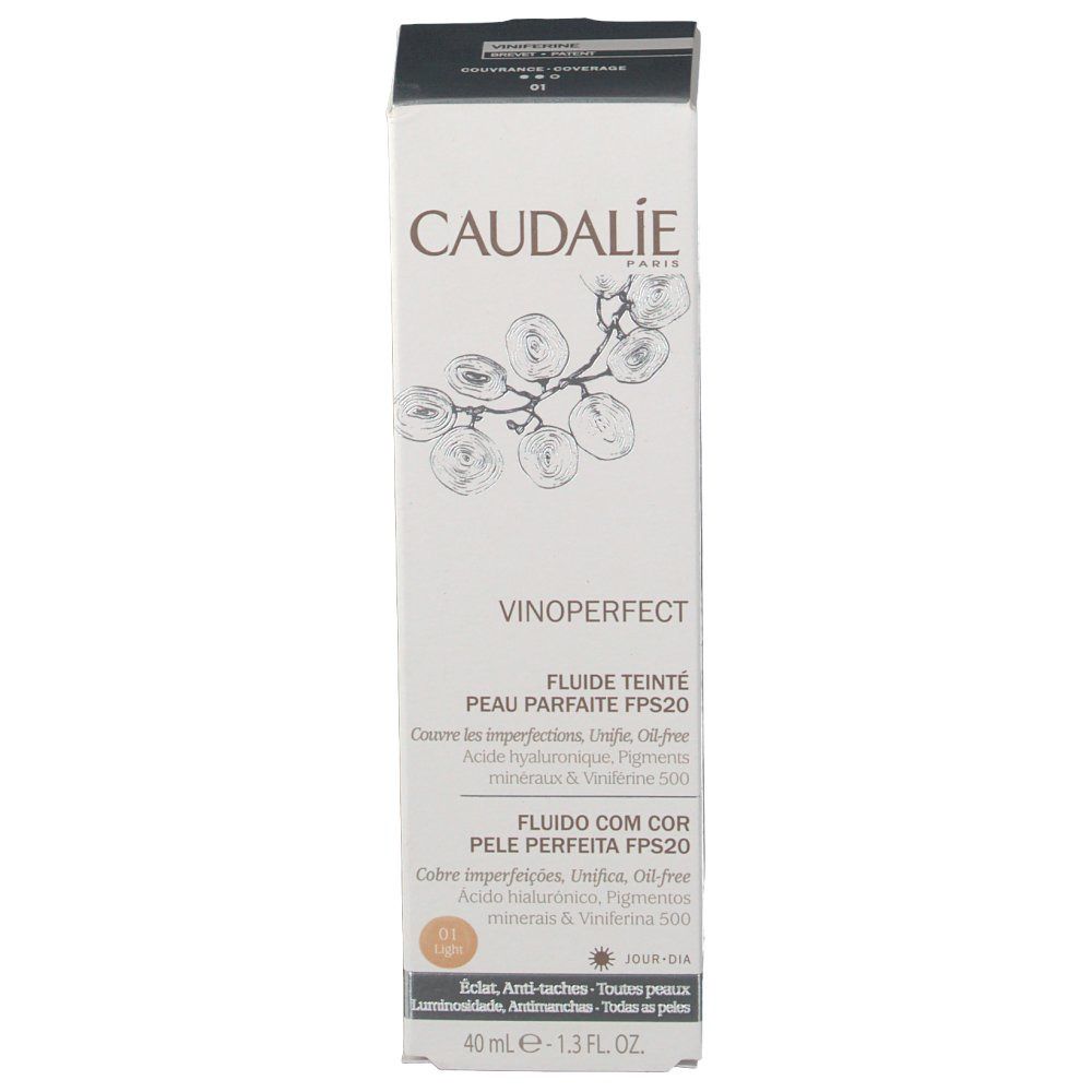 Caudalie Fluide Teindre Peau Parfaite SPF20 Light