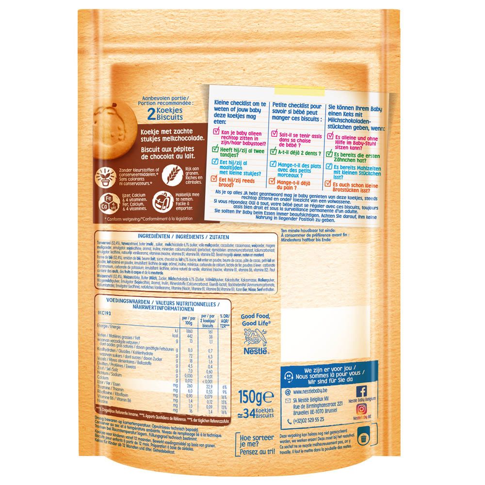 Nestlé® Biscuits Chocoladestukjes