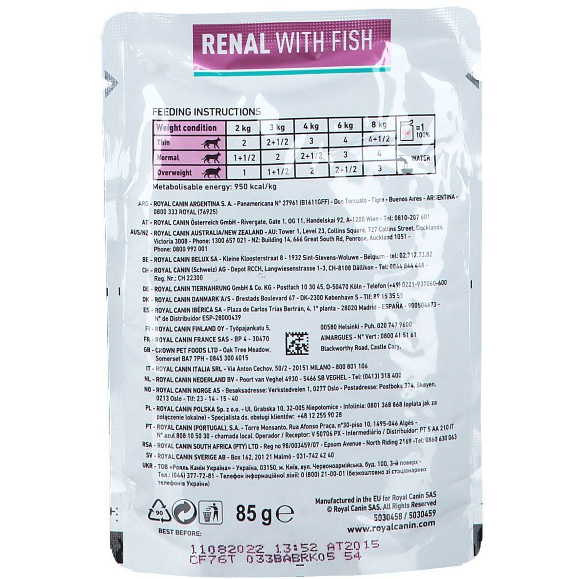 Royal Canin Kat Renal Tonijn