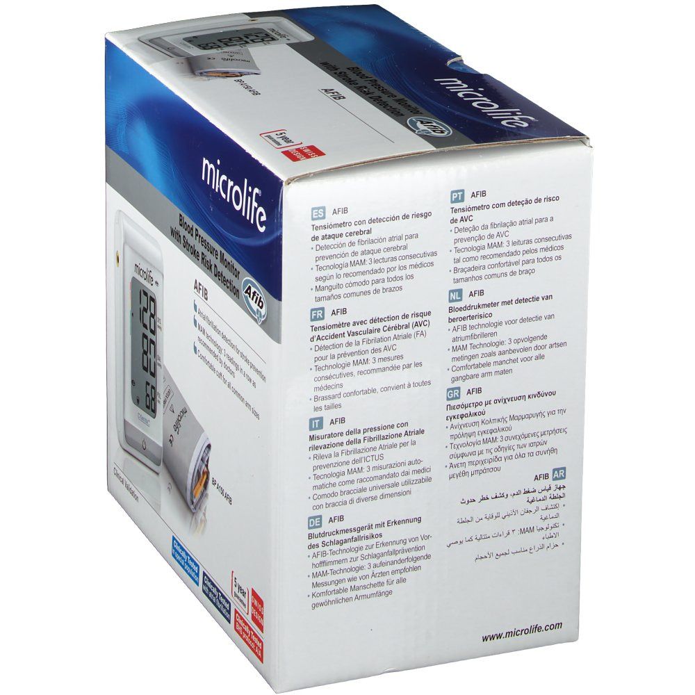 Microlife Tension Artérielle Mètre Bras Afib BPA150