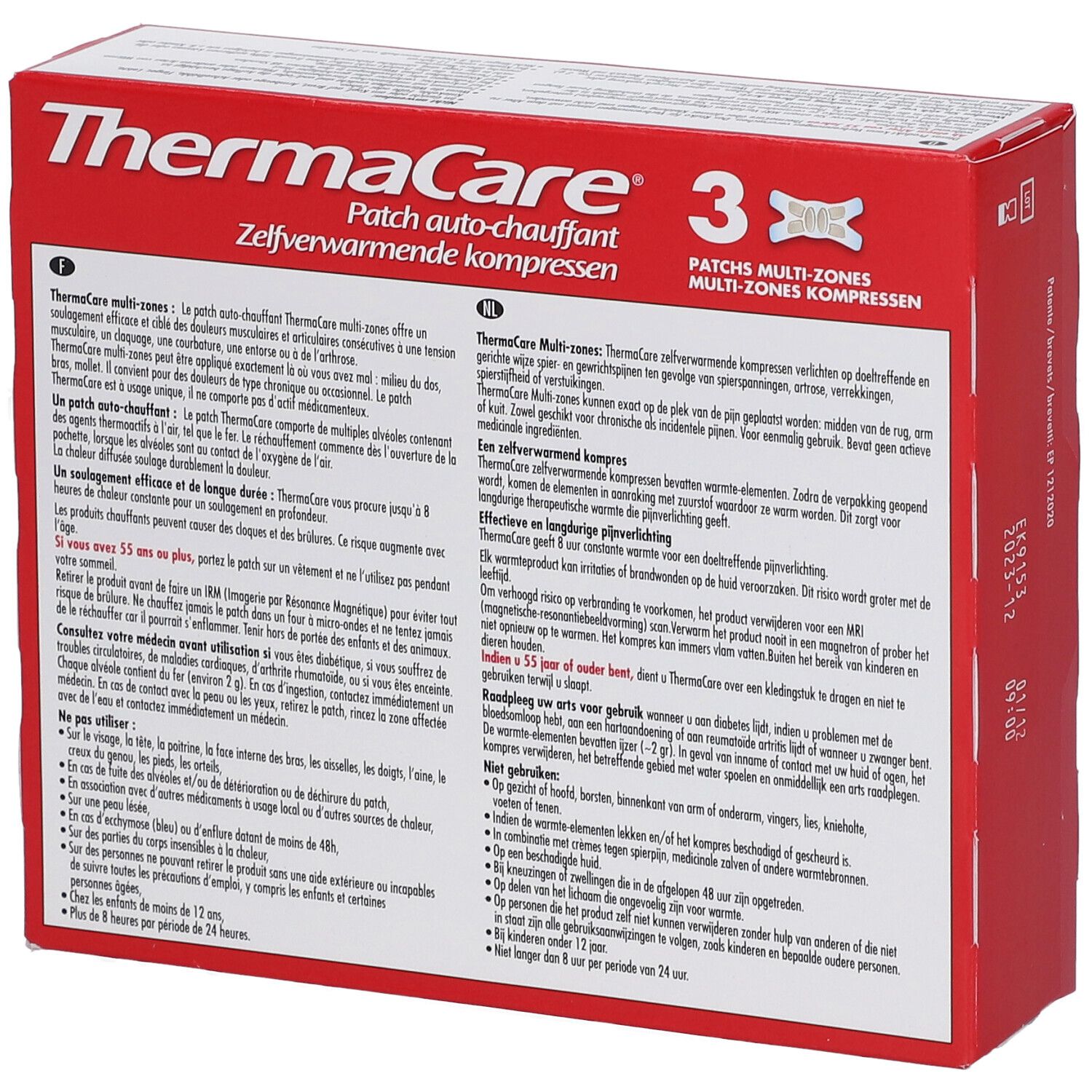 ThermaCare Patch Auto-Chauffant Multizones