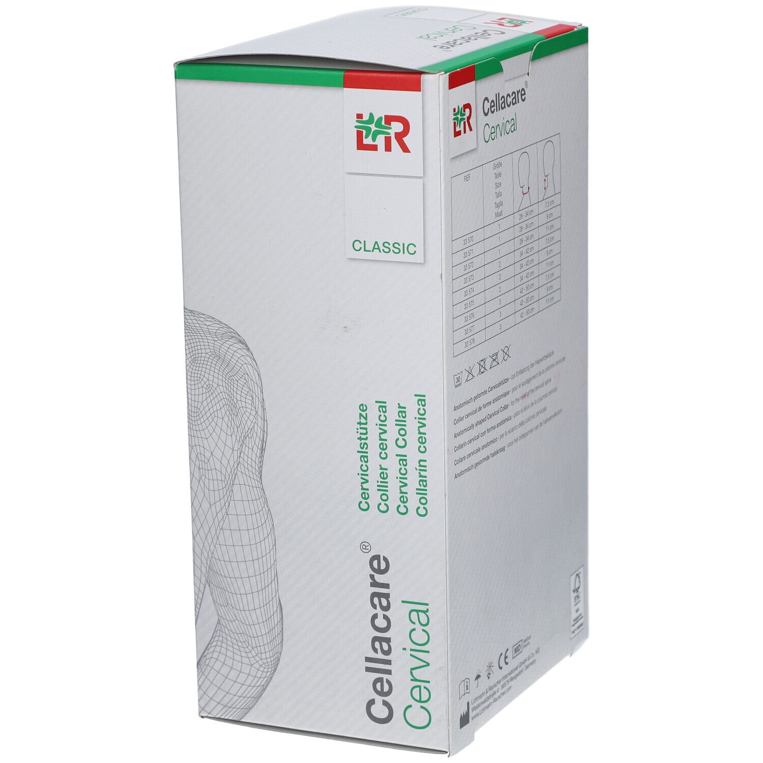 Cellacare Cervical Classic 33573 Halsomvang: 34-42 cm / Kinhoogte 7,5 cm
