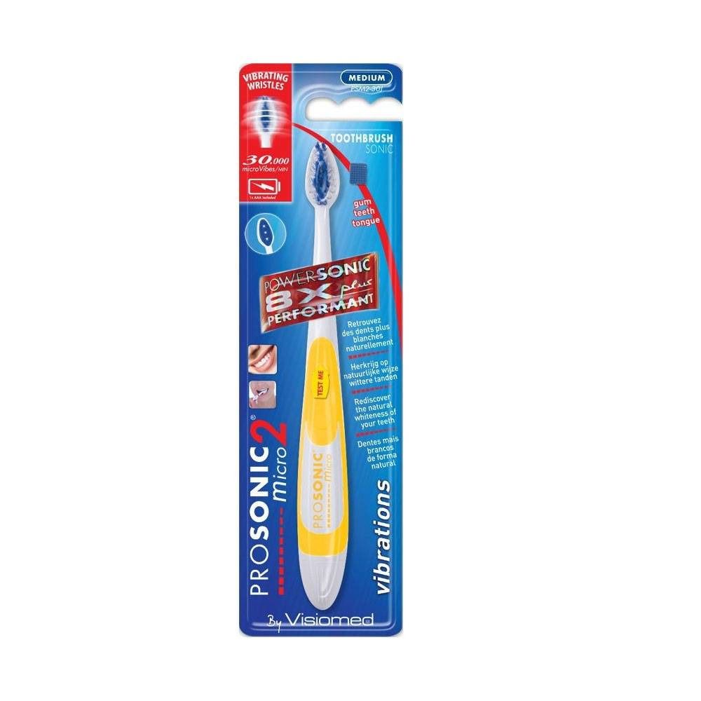 Visiomed Brosse à Dents Electrique Prosonic Micro2 Sonic Jaune