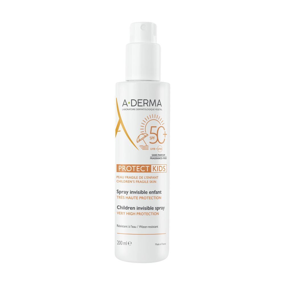 A-Derma Zon Bescherming Spray Kinderen Spf50+