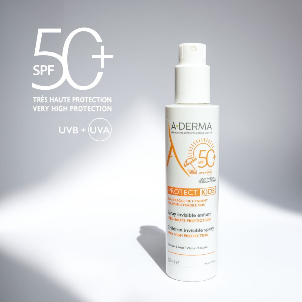 A-Derma Zon Bescherming Spray Kinderen Spf50+