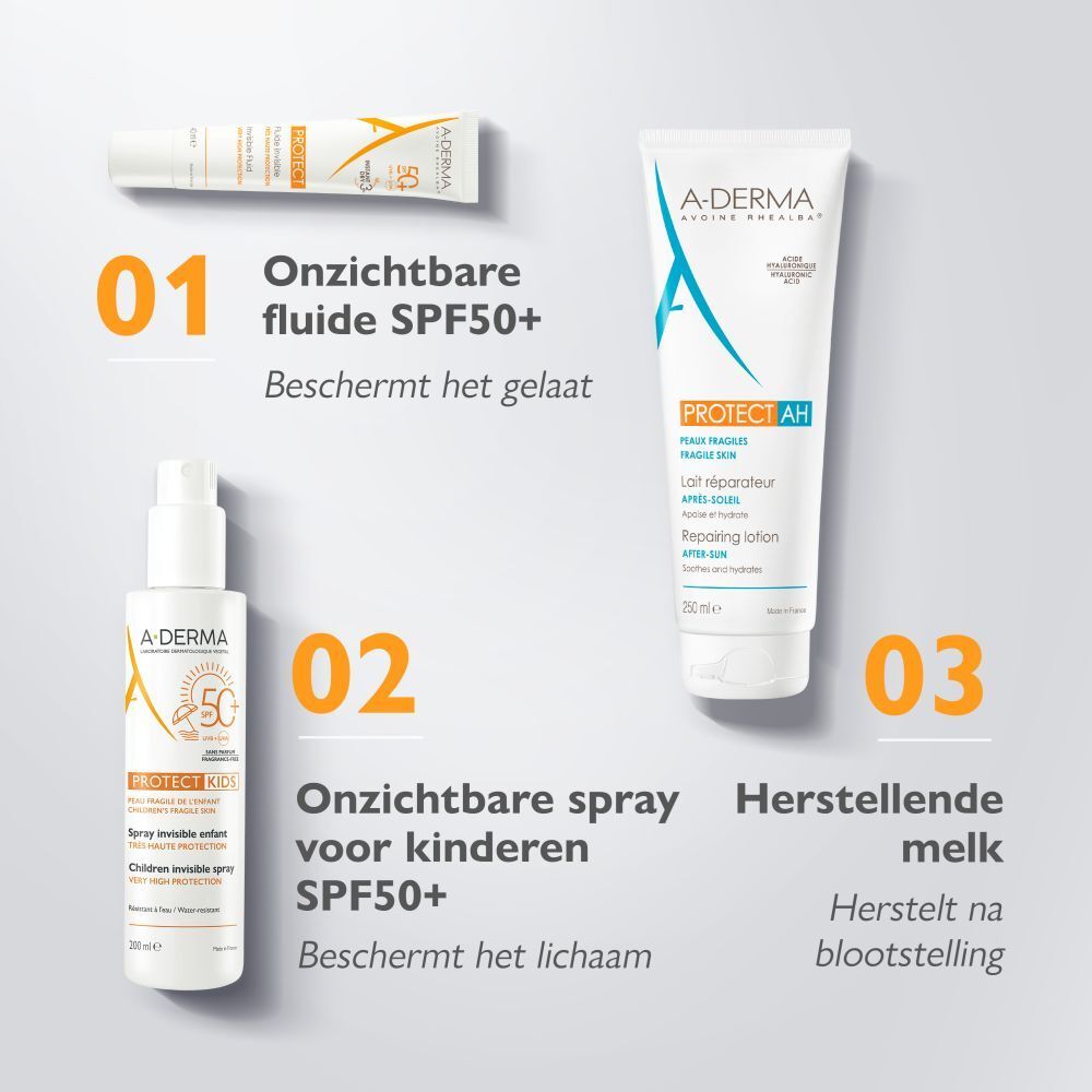 A-Derma Zon Bescherming Spray Kinderen Spf50+