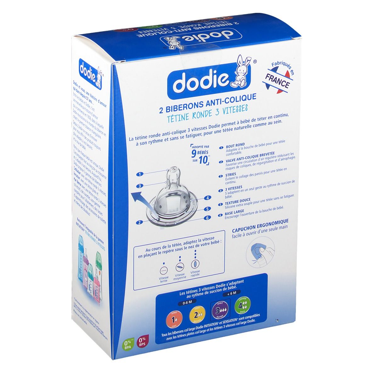 Dodie Biberons Anti-Coliqe Pompiers 6 Moins+