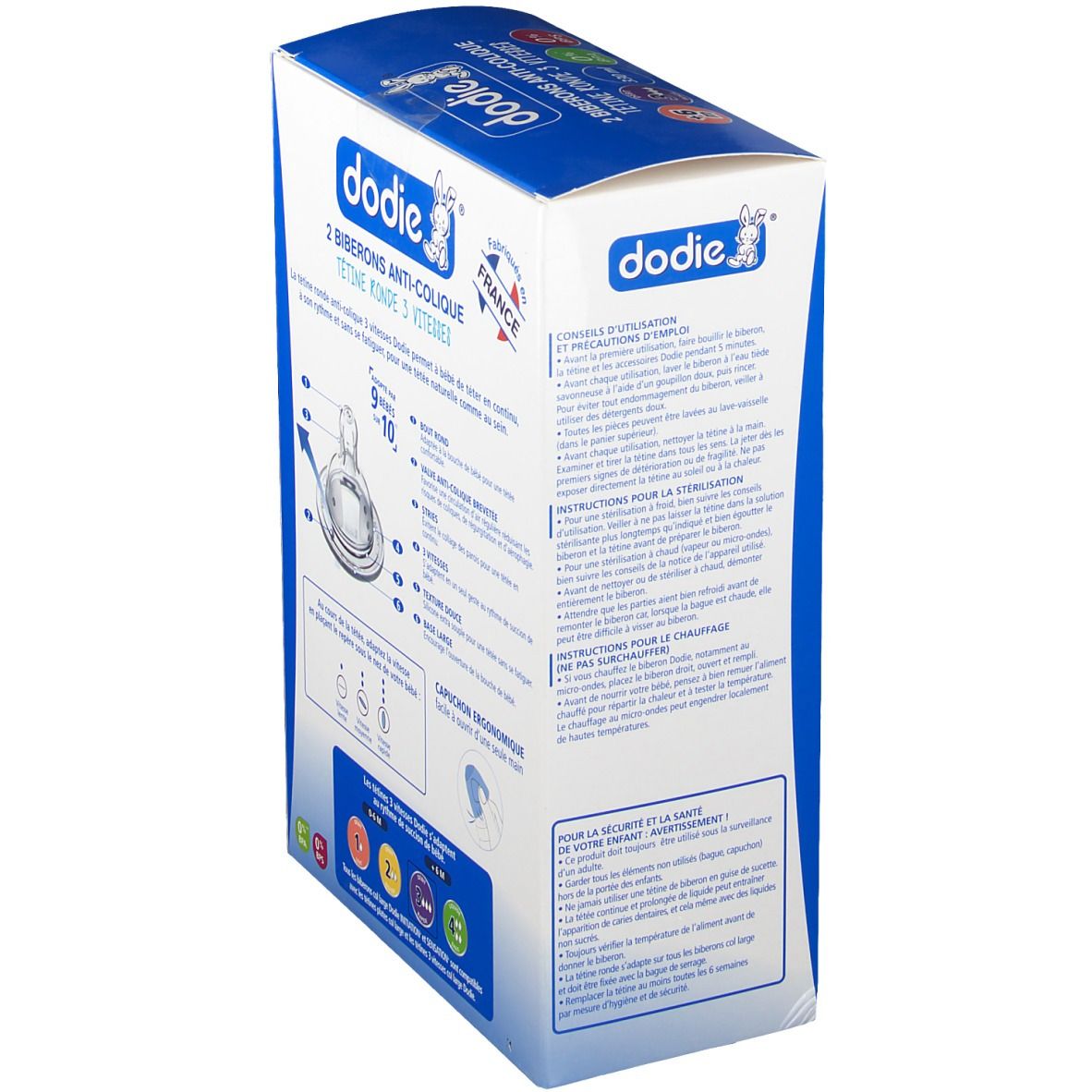 Dodie Biberons Anti-Coliqe Pompiers 6 Moins+