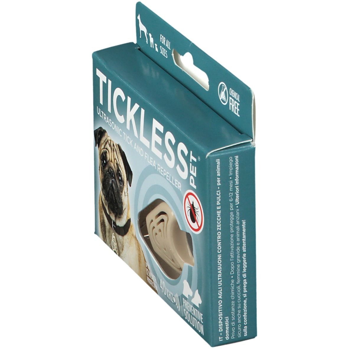 Tickless Ultrasone Verjager Teek/Vlo Beige