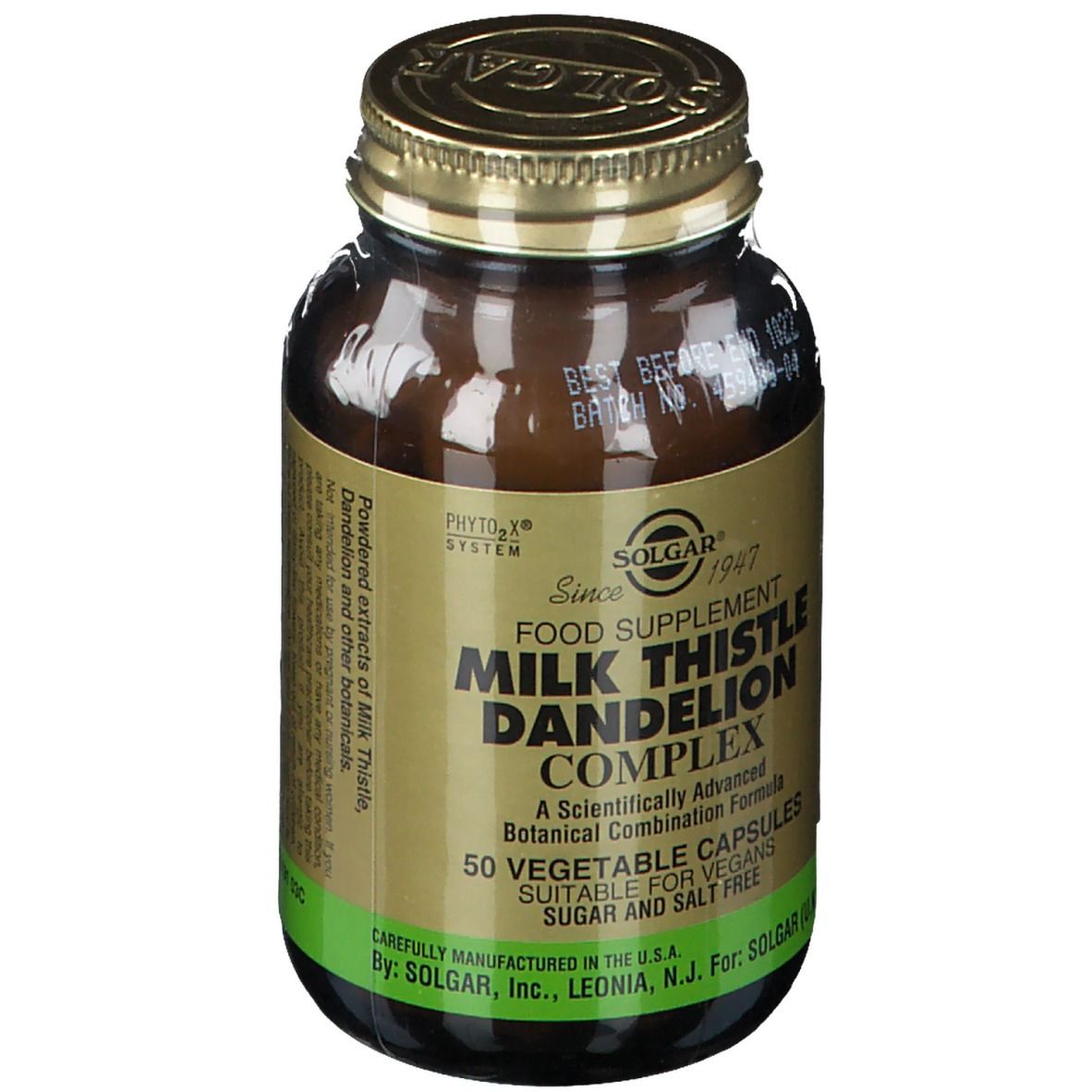 Solgar Milk Thistle Dandelion Complex
