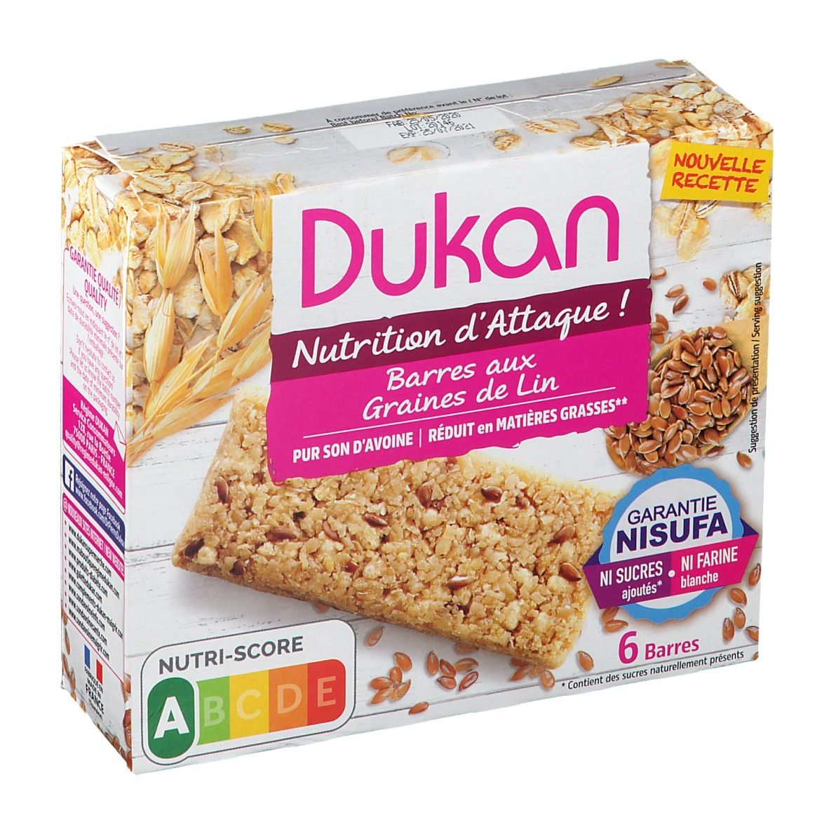 Dukan Barré de Son d'Avoine Nature Graines De Lin