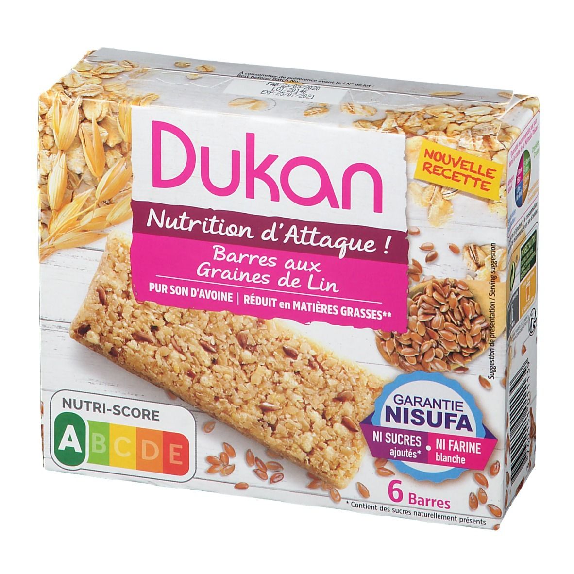 Dukan Barré de Son d'Avoine Nature Graines De Lin