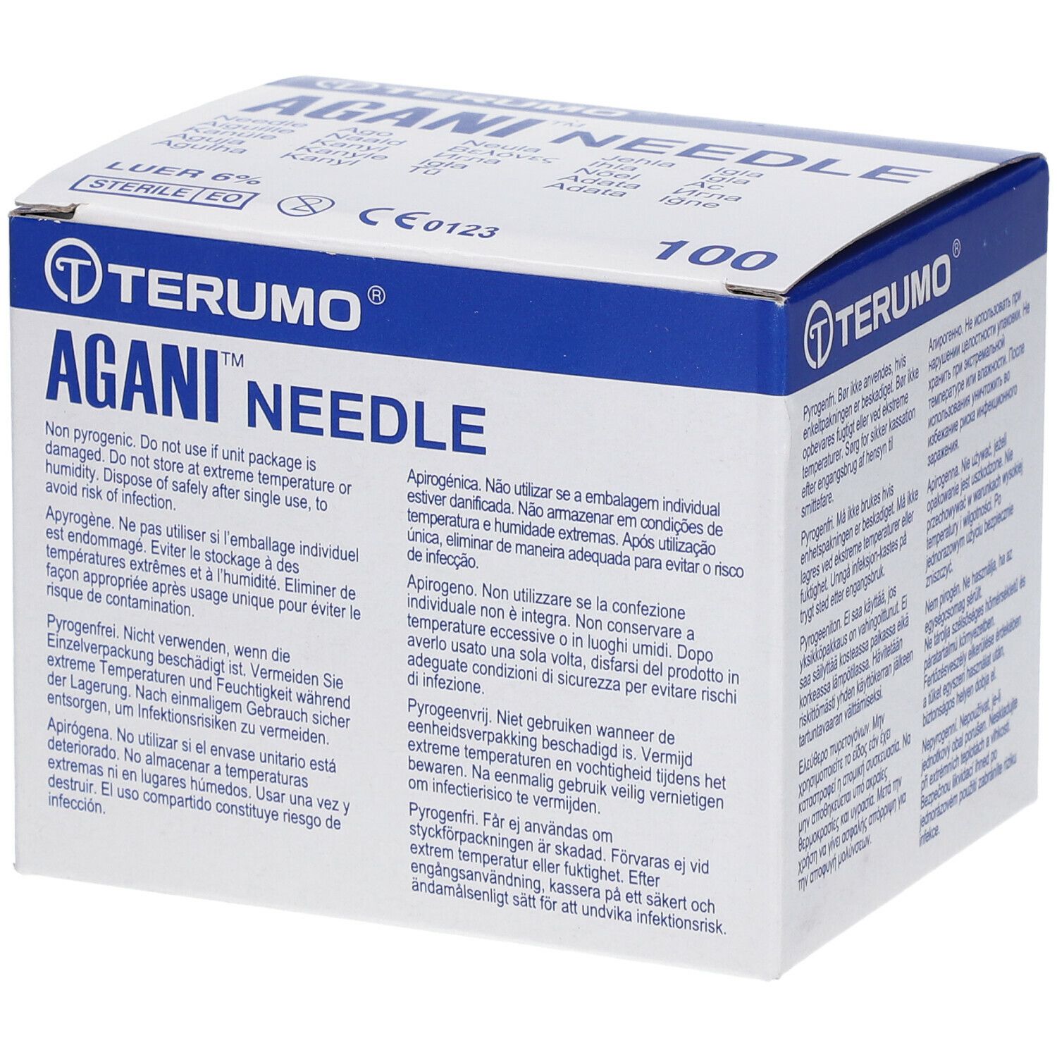 Terumo Agani Aiguille Jetable 18gx1 1/2 rb 1,2x40