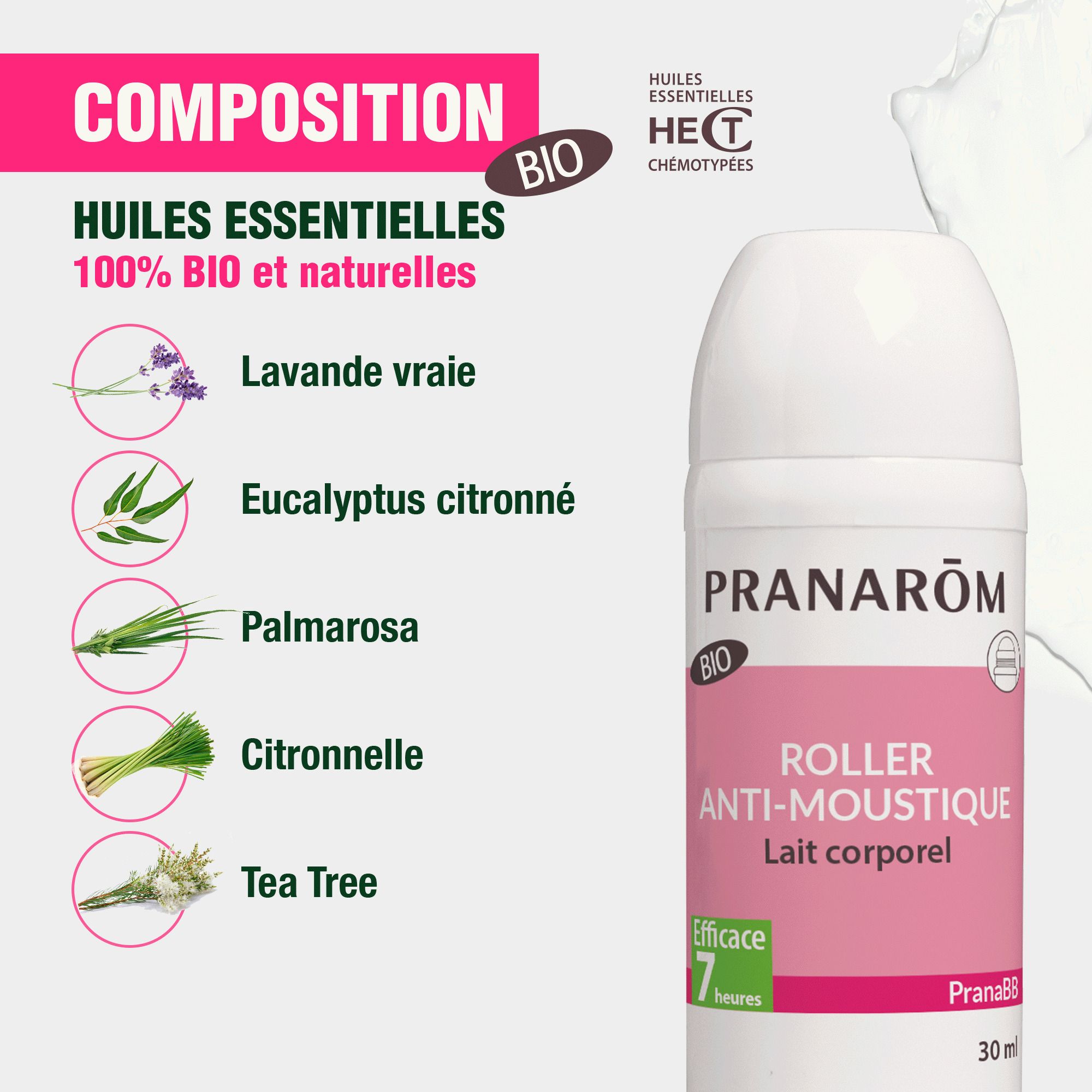Pranarôm PranaBB Anti-Moustiques Roller Bio