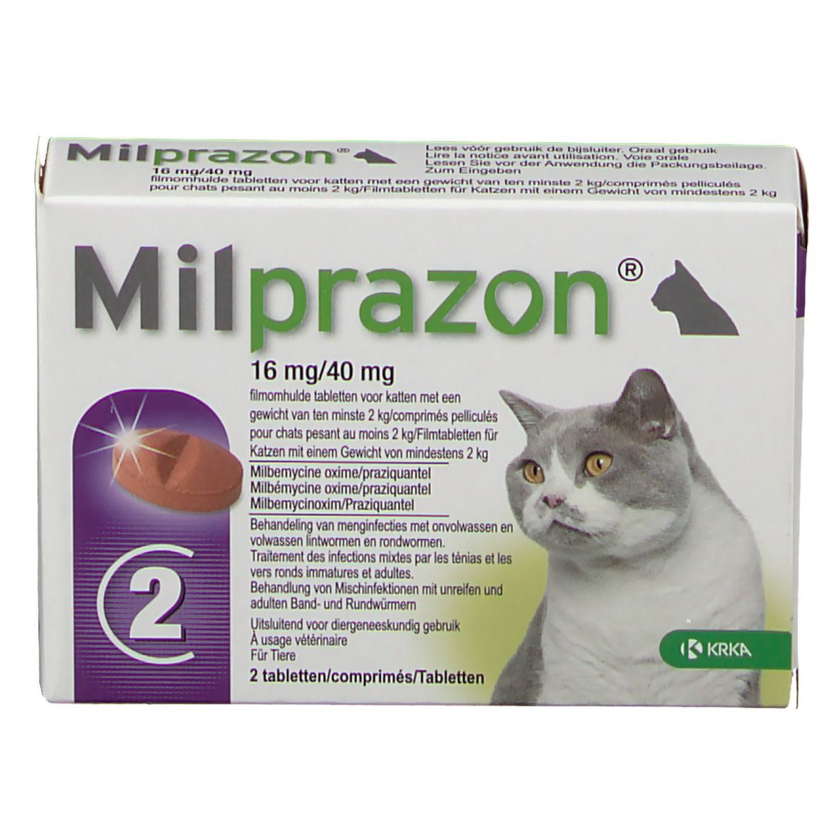 Milprazon 16mg/40mg Chat >2kg