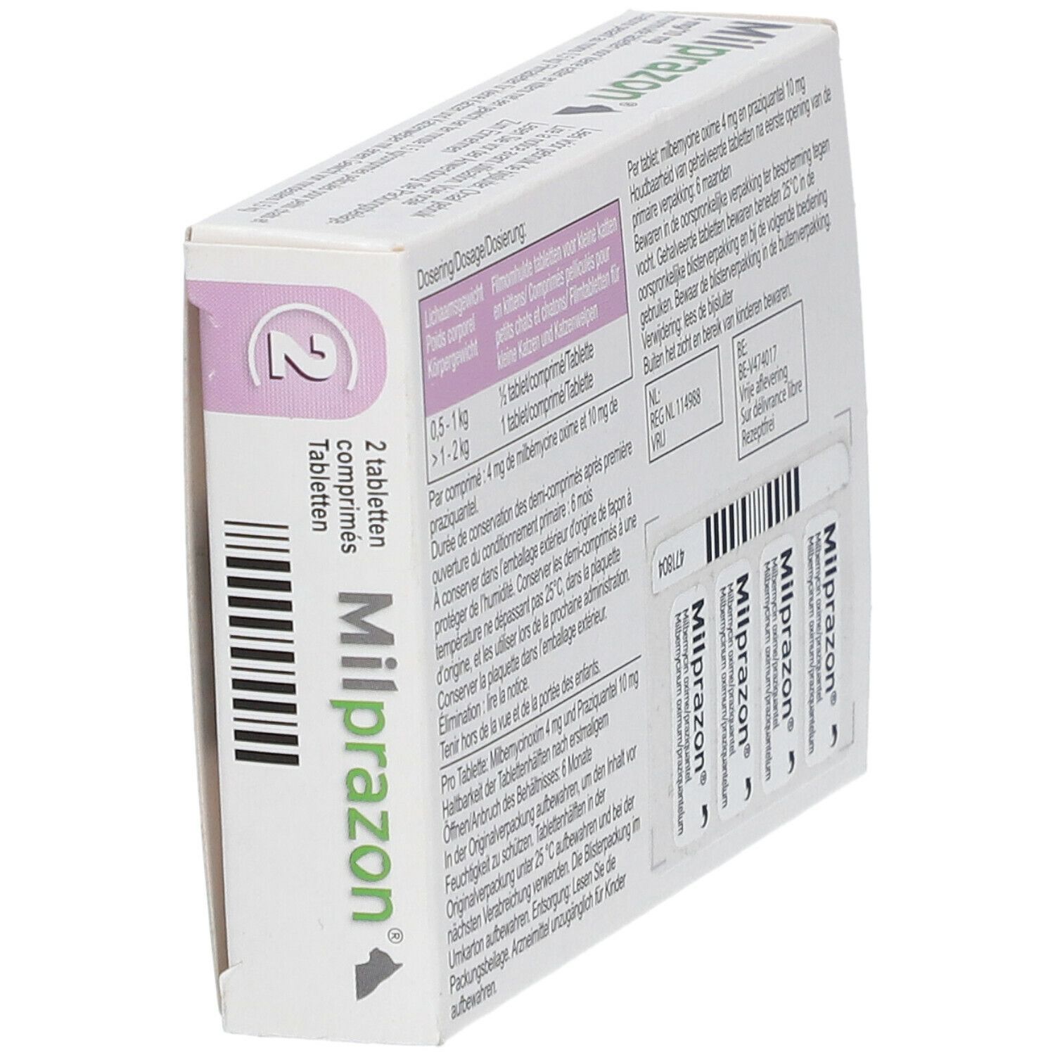 Milprazon 4mg/10mg Chat >0,5kg