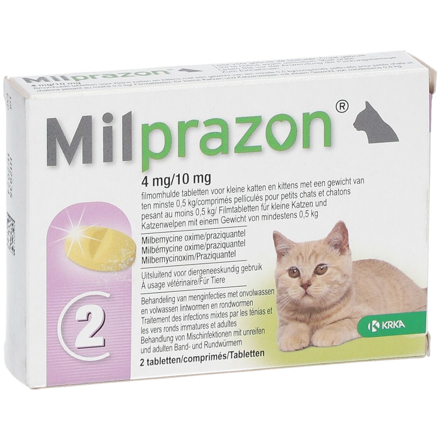 Milprazon 4mg/10mg Chat >0,5kg