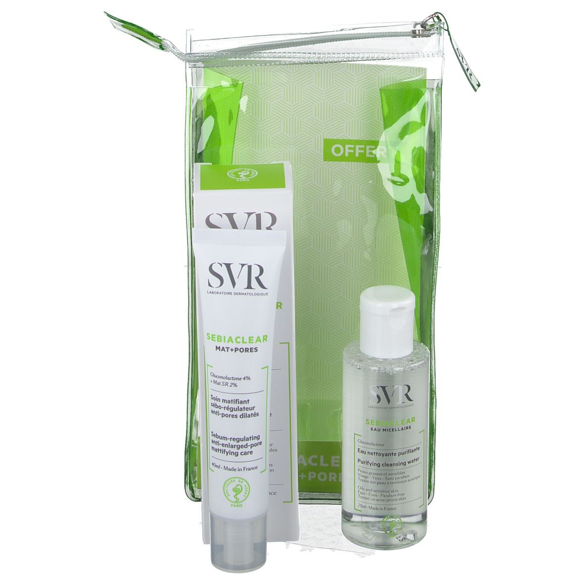 SVR Coffret Sebiaclear Mat+Pores 40ml + Eau Micellaire 75ml