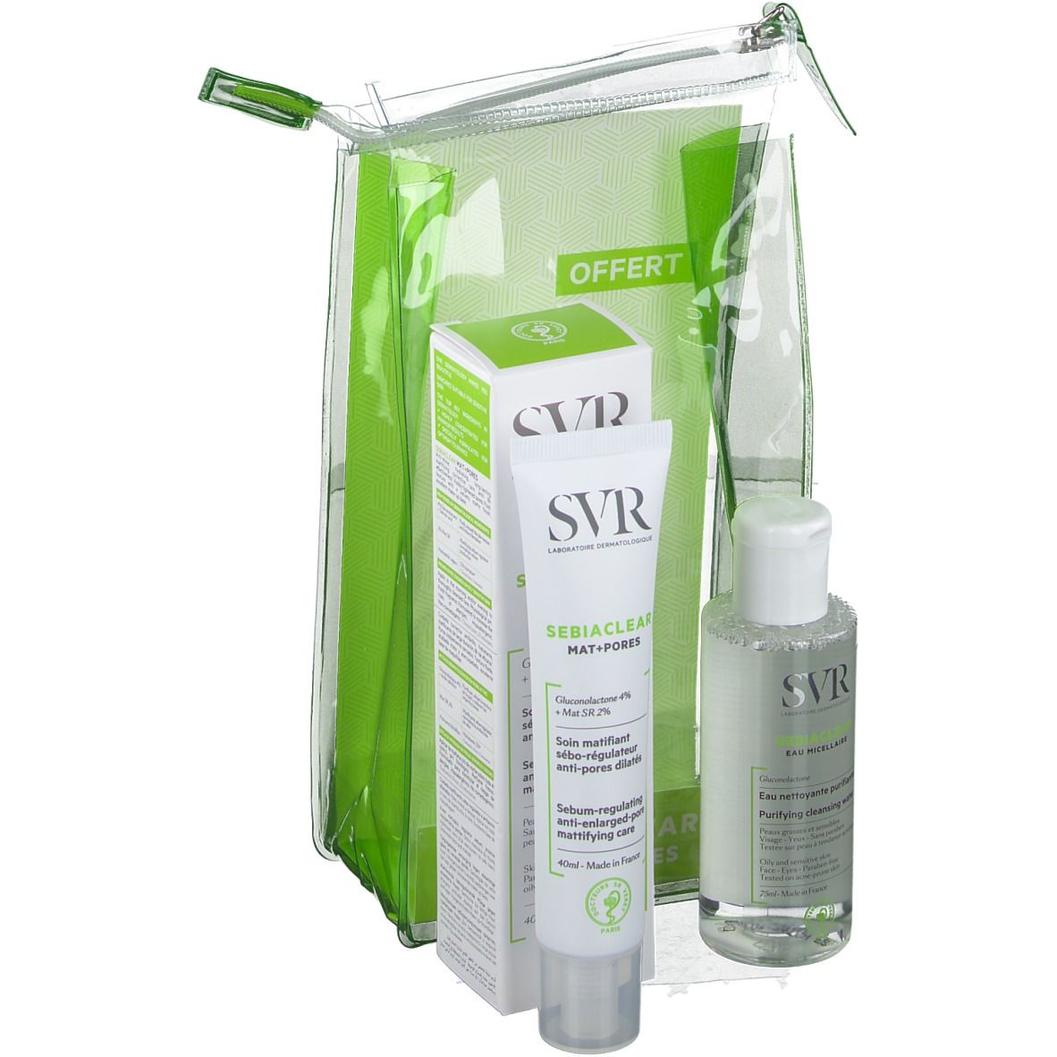 SVR Coffret Sebiaclear Mat+Pores 40ml + Eau Micellaire 75ml