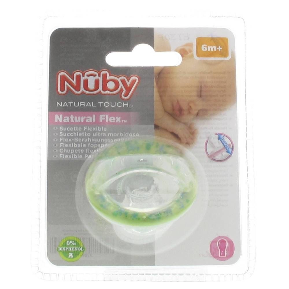 Natural Touch Fopspeen Silicoon Kers +6M Groen