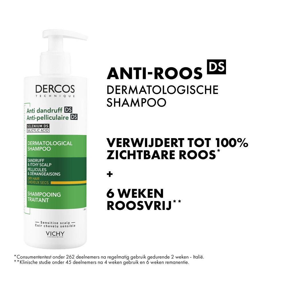 Vichy Dercos Anti Dandruff DS Dermatological Shampoo Dry Hair