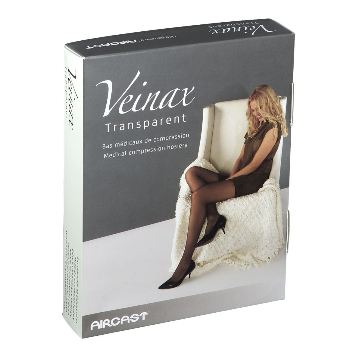 Veinax Bas Genou Transparent Beige Classe 2 Taille 3